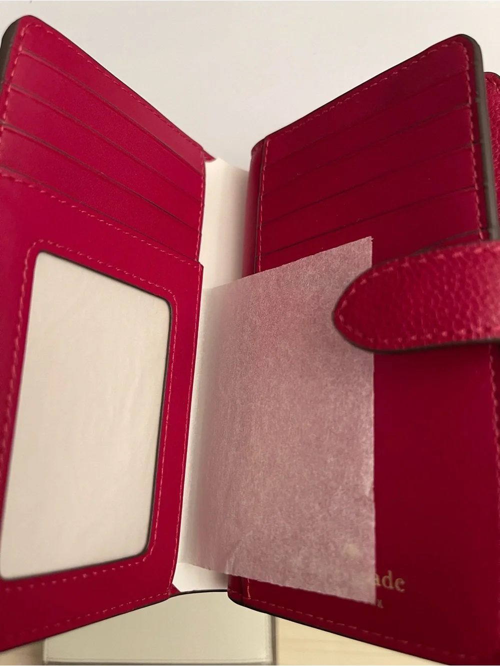 kate spade Deep Raspberry Leather Zip Around Wallet